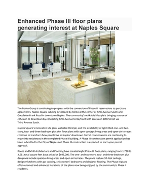 Enhanced Phase III floor plans generating interest at Naples Square.pdf