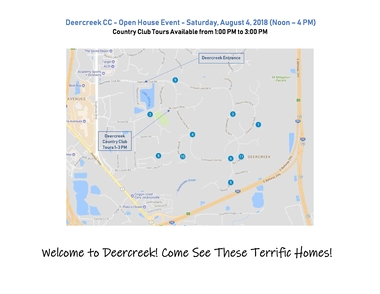 Deercreek Open House Blitz Map