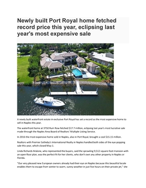 Newly built Port Royal home fetched record price this year.pdf