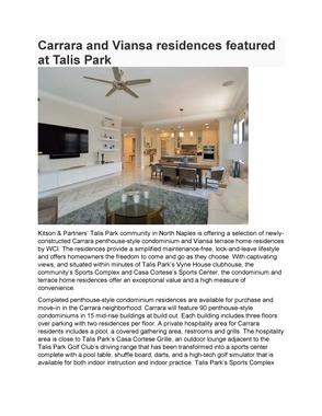Carrara and Viansa residences featured at Talis Park.pdf