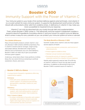 Booster C 600: Informational PDF