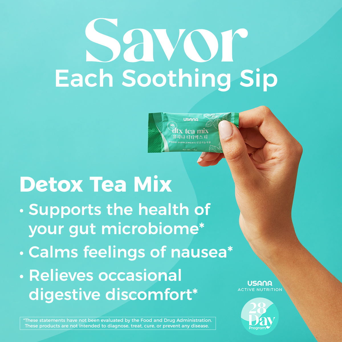 Active Nutrition 28-Day Program – Detox Tea Mix Social Shareable
