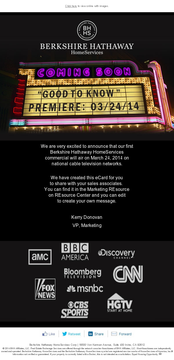 TV Spot Announcement 1