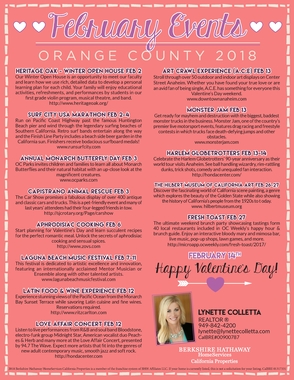 Orange County Events February 2018