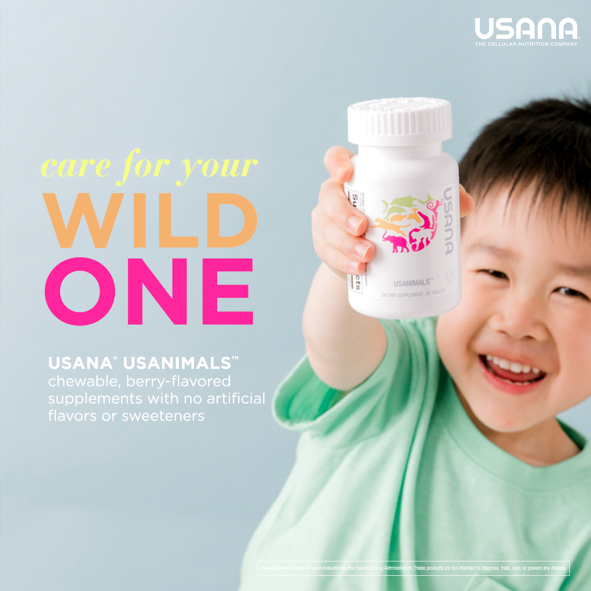 Usanimals: Care for Your Wild One Social Shareable