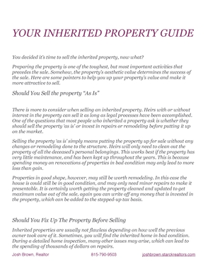 Inherited property guide