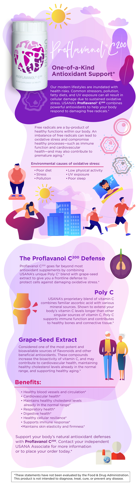 Proflavanol C200: Antioxidant Support Infographic