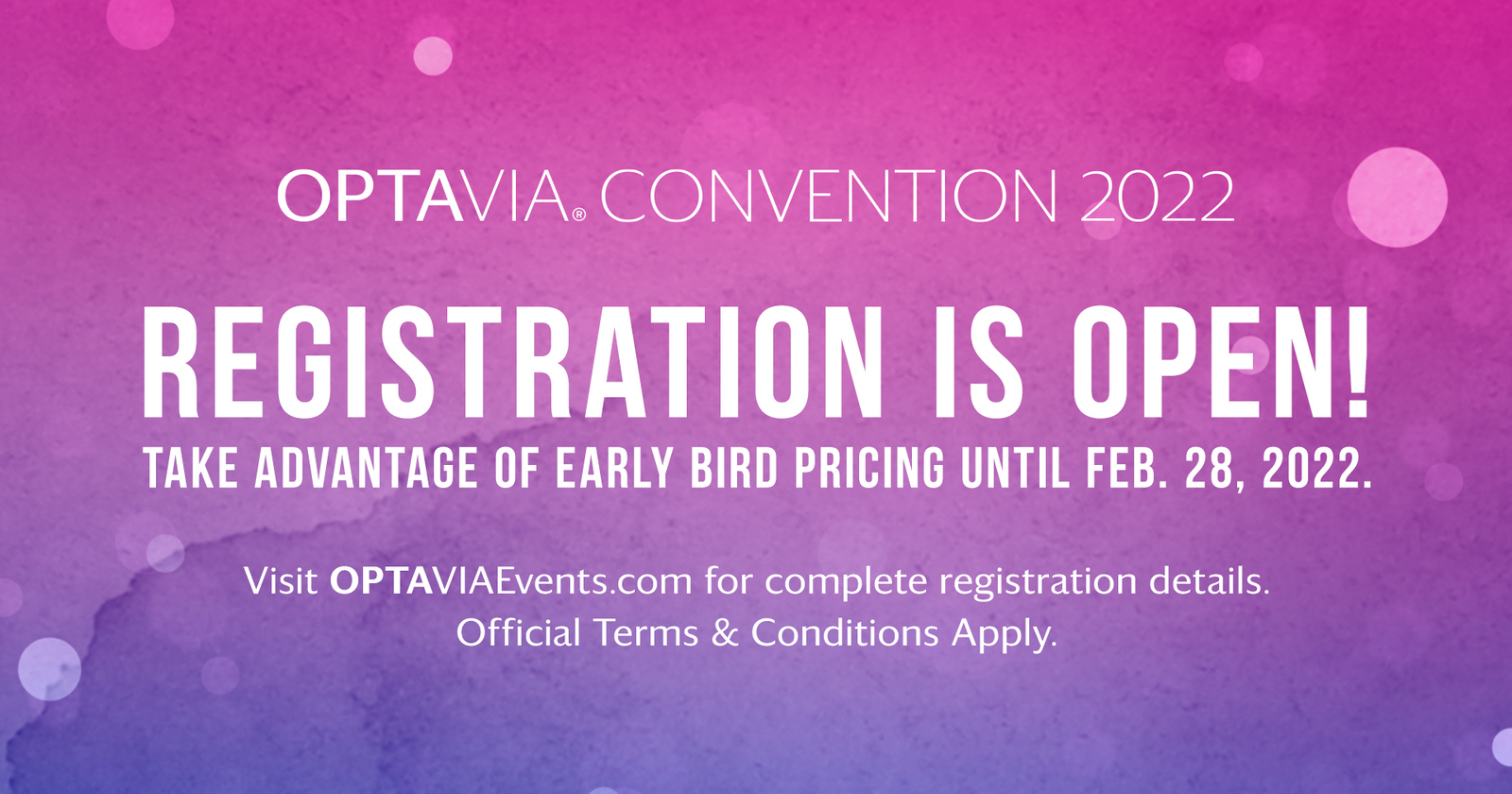 OPTAVIA Convention Registration is Open! Invite your Teams…
