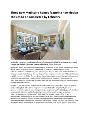 Three new Mediterra homes featuring new design choices to be completed by February.pdf